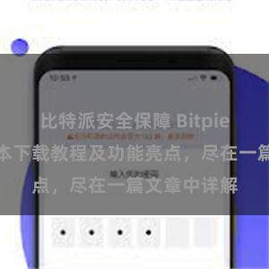 比特派安全保障 Bitpie钱包最新版本下载教程及功能亮点，尽在一篇文章中详解